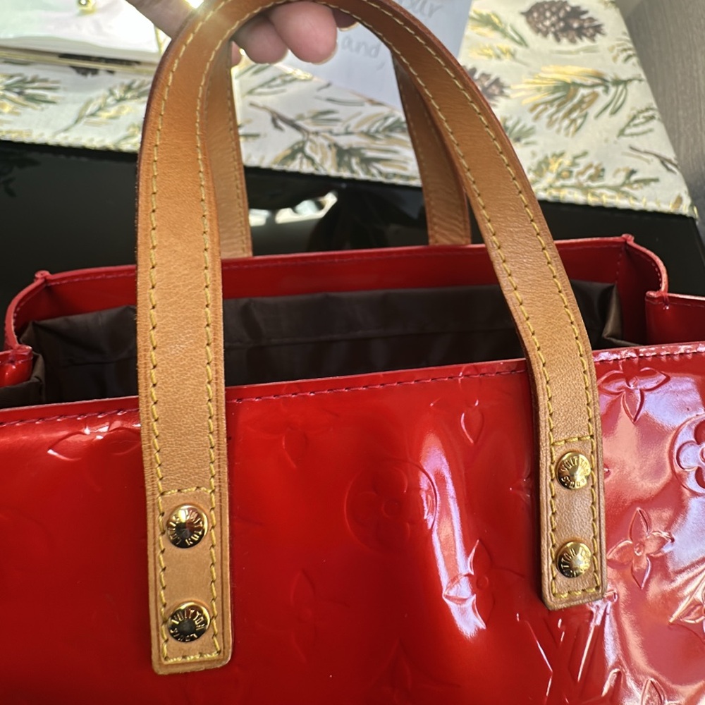 Louis Vuitton Mini Red Vernis Tote Bag - Picture 2 of 13